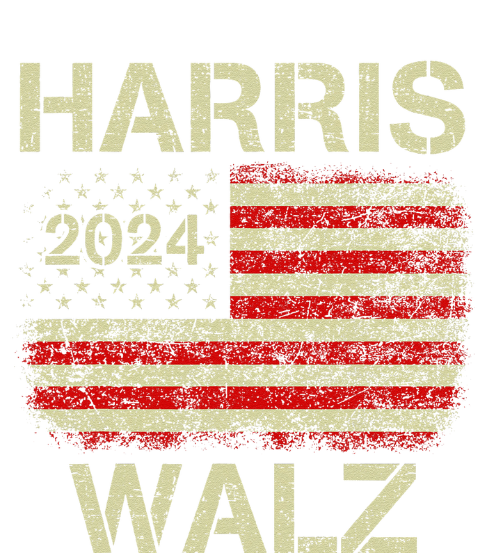 Harris Walz 2024 Kamala Harris 2024 Tim Walz 2024 Usa Flag Gift Womens California Wash Sweatshirt