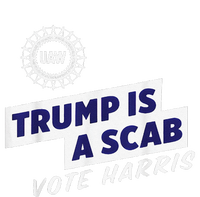 Uaw Union Trump Is A Scab Vote Kamala Harris Funny Uaw Red Gift Mousepad