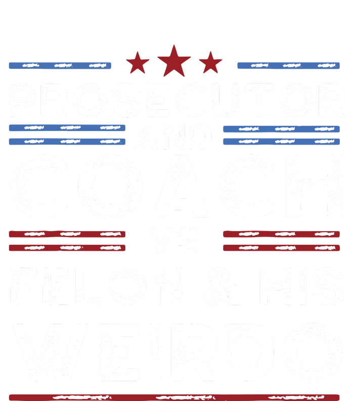 Prosecutor And Coach Vs Felon And His Weirdo President 2024 Sustainable Knit Beanie