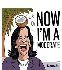 Funny Kamala Harris Now Moderate After Coconut Fell On Head Aluminum Water Bottle