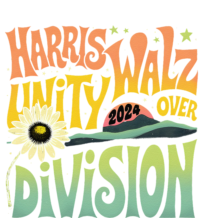 Harris Walz Unity Over Division Kamala Harris Tim Walz 2024 Women's Pullover Hoodie