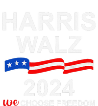 Vote Kamala Harris Tim Walz 2024 President We Choose Freedom Hoodie