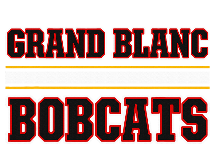 Grand Blanc Bobcats Horizontal Stripes Dry Zone Grid Polo