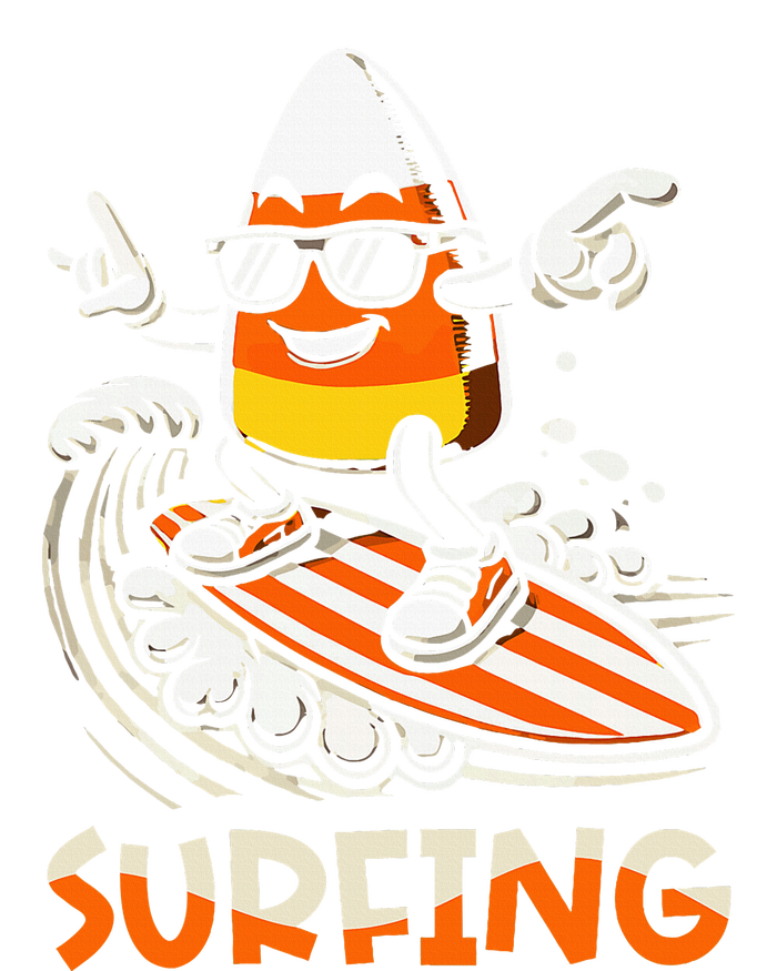 Surfing Candy Corn Funny Halloween Valucap Bio-Washed Visor