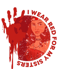 Native America Mmiw Awareness I Wear Red For My Sisters High Crown Mesh Back Trucker Hat