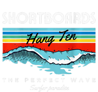 Shortboards Hang Ten The Perfect Wave Surfer Paradise Design Womens Funnel Neck Pullover Hood