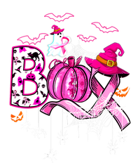 Halloween Boo Pumpkin Ribbon Witch Breast Cancer Gift T-Shirt