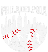 Vintage Philadelphia Skyline Cityscape Baseball Fans T-Shirt