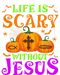 Life Is Scary Without Jesus Christian Halloween Gift Full Zip Hoodie