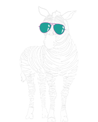 Cool Sunglasses Zebra Zookeeper Wildlife Animal Lover USA-Made Snowflake Beanie