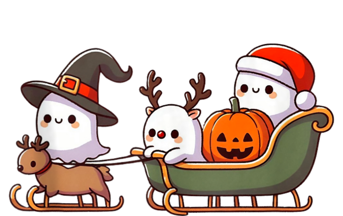 Halloween Christmas SantaS Reindeer Ghost Happy Ghost T-Shirt