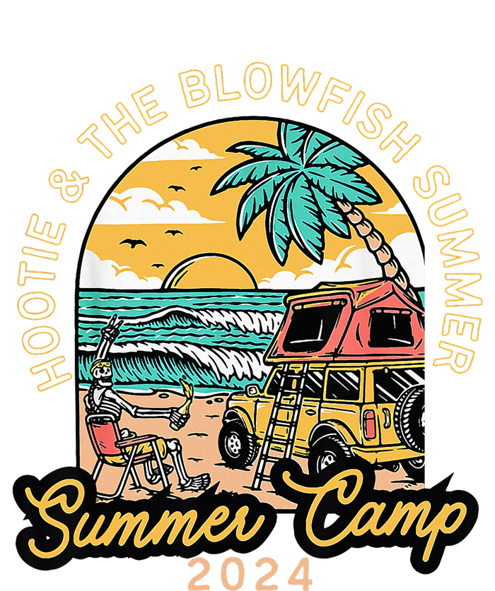 Hootie & The Blowfish Summer Camp 2024 Camping With Trucks Stripe Pom Pom Beanie