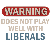 Warning Does Not Play Well With Liberals USA-Made Doggie Bandana