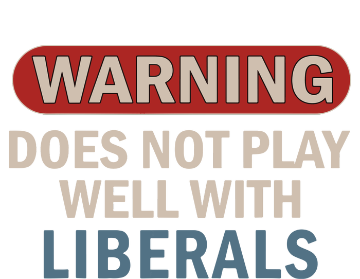 Warning Does Not Play Well With Liberals USA-Made Doggie Bandana