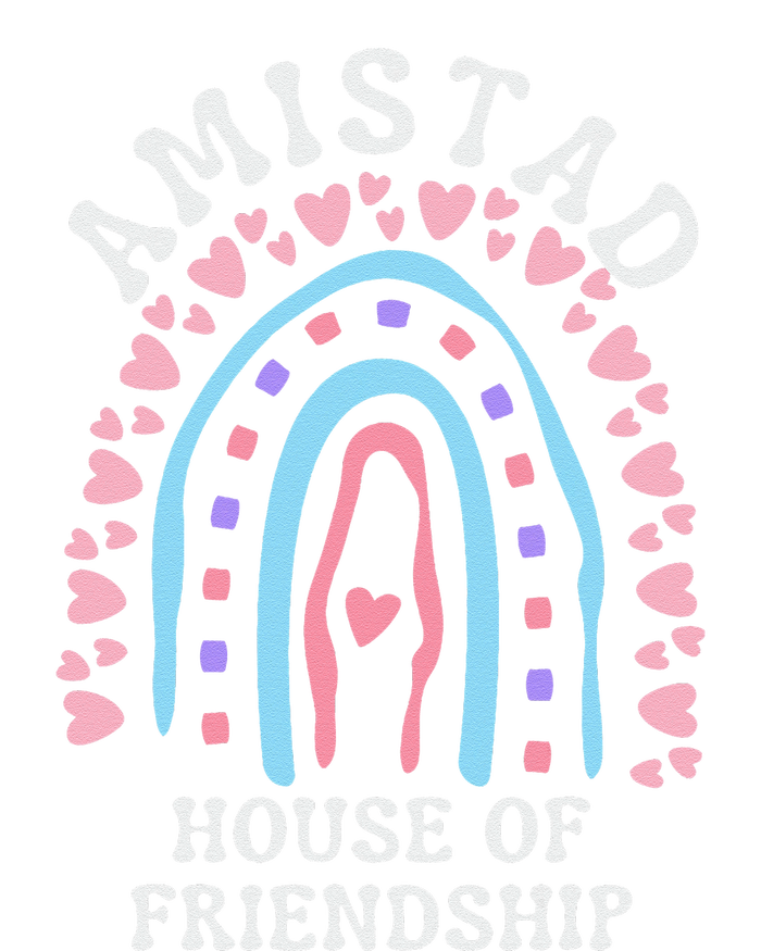 Funny Amistad House Of Friendship Boho Heart Rainbow Mousepad