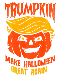 Trumpkin Make Halloween Great Again Funny Spooky Pumpkin Women's Knotted Racerback Tank