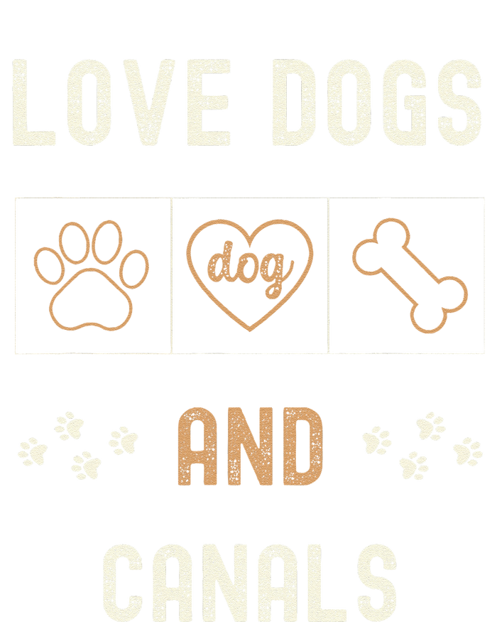 Love Dogs Canals Dog Owners Walker Narrowboat Women's V-Neck T-Shirt