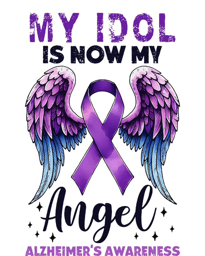 My Idol Is Now My Angel AlzheimerS Awareness Month Ladies PosiCharge Competitor Racerback Tank