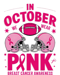 In October We Wear Pin.K Football Breast Cancer Awareness Infant Fleece One Piece