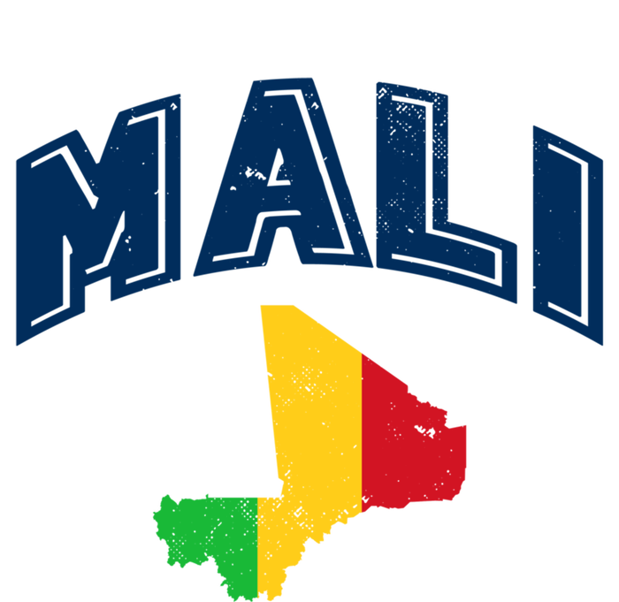 Vintage Mali Athletic Map And Flag Adult ChromaSoft Performance T-Shirt