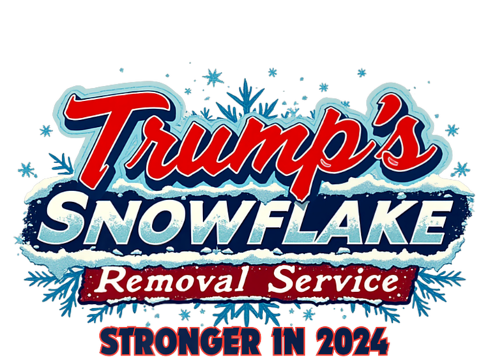 Trump Snowflake Removal Service 2024 Crop Fleece Hoodie