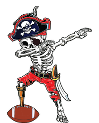 Dabbing Skeleton Pirate Football Ball Halloween Costume T-Shirt