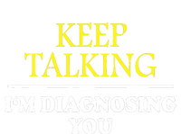 Keep On Talking Psychology Diagnose Graphic High Crown Mesh Back Trucker Hat