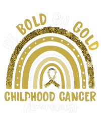 Be Bold Go Gold Childhood Cancer Awareness Rainbow Ribbon Tote Bag