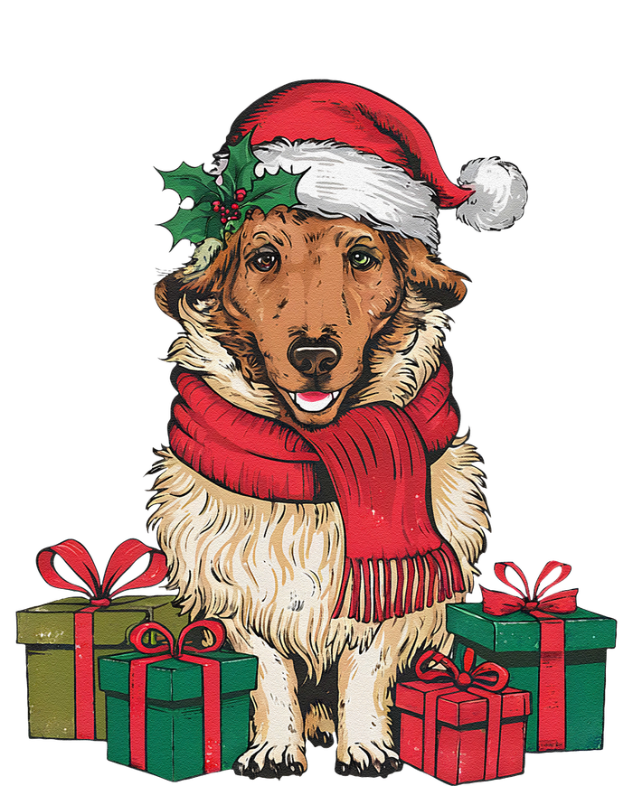 Xmas Holiday Santa Hat Anatolian Shepherd Dog Christmas T-Shirt