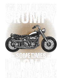 Im Not Always Grumpy Sometimes Im On My Motorcycle Rider Art Bike Lover Full-Length Apron With Pockets