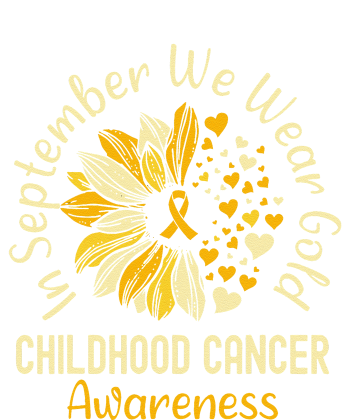 Childhood Cancer Awareness Shirts In September We Wear Gold Gift Women's Long Sleeve Flannel Pajama Set 