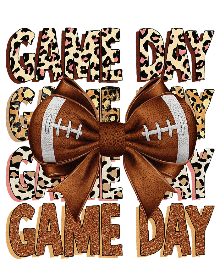 Coquette Bow Football Season Game Day Gift T-Shirt