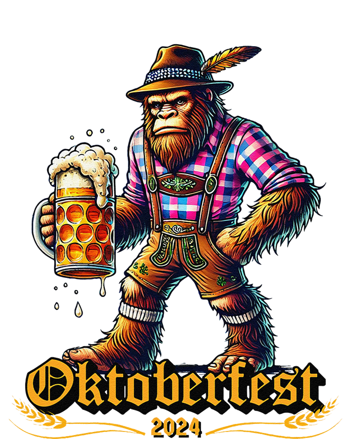 German Bigfoot Sasquatch Lederhose Funny Oktoberfest 2024 Gift Magnet