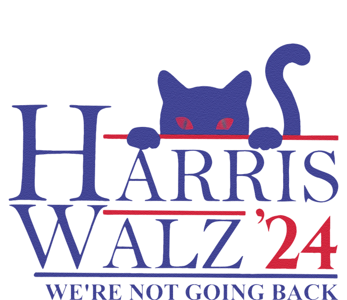 Harris Waltz 2024 WeRe Not Going Back Funny Cat Lady Gift Hoodie