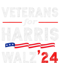 Veterans For Harris Waltz 2024 Election Vote Blue Democrat Gift USA-Made Doggie Bandana