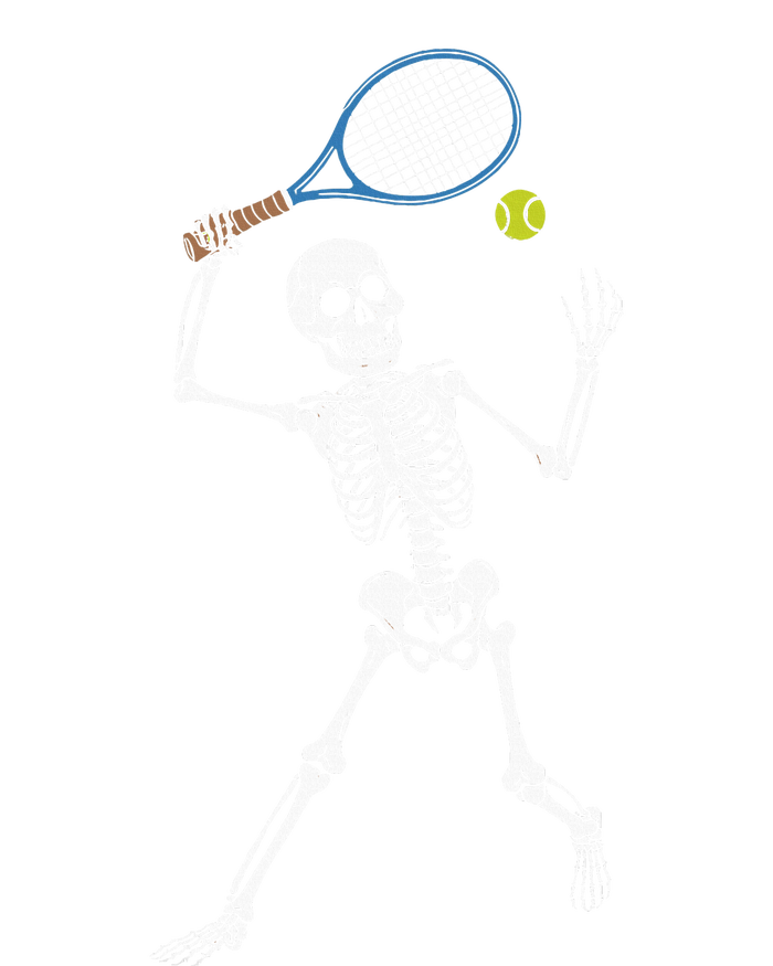 Funny Skeleton Playing Tennis Lovers Spooky Halloween Player Ladies Essential Flowy Tank