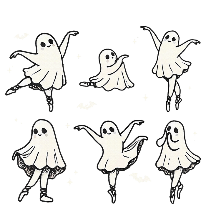 Ballet Ghost Ballet Dancer Spooky Dance Halloween T-Shirt