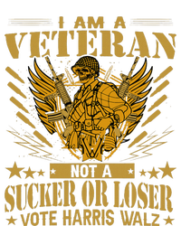 IM A Veteran Not A Sucker Or A Loser Harris Walz 2024 T-Shirt