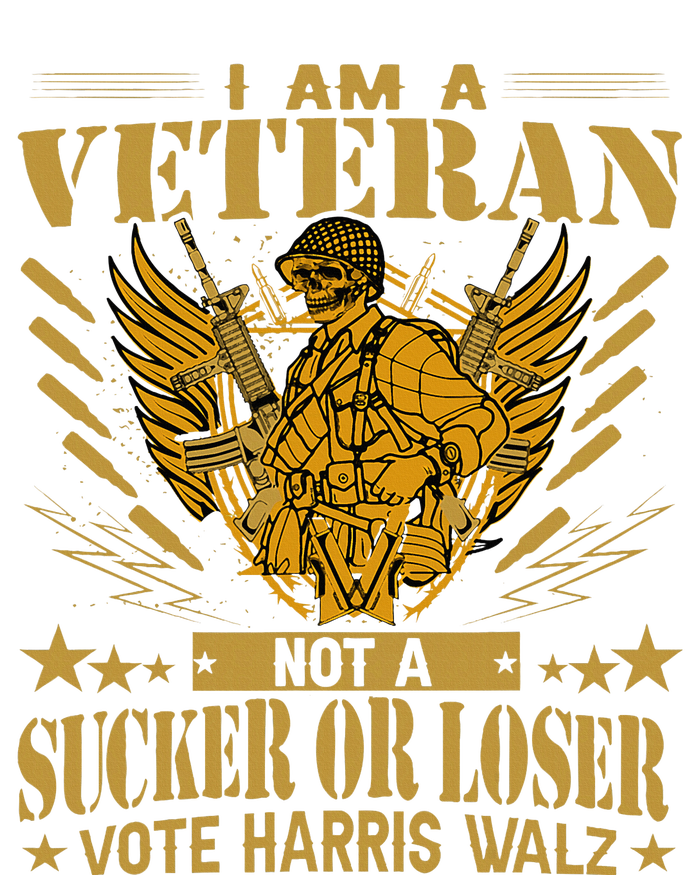 IM A Veteran Not A Sucker Or A Loser Harris Walz 2024 T-Shirt