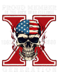 Proud Member Of The Fuck Your Feelings Gen X Horror Skull Poster