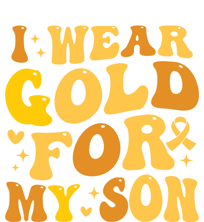 I Wear Gold For My Son Childhood Cancer Awareness Daily Commute Backpack