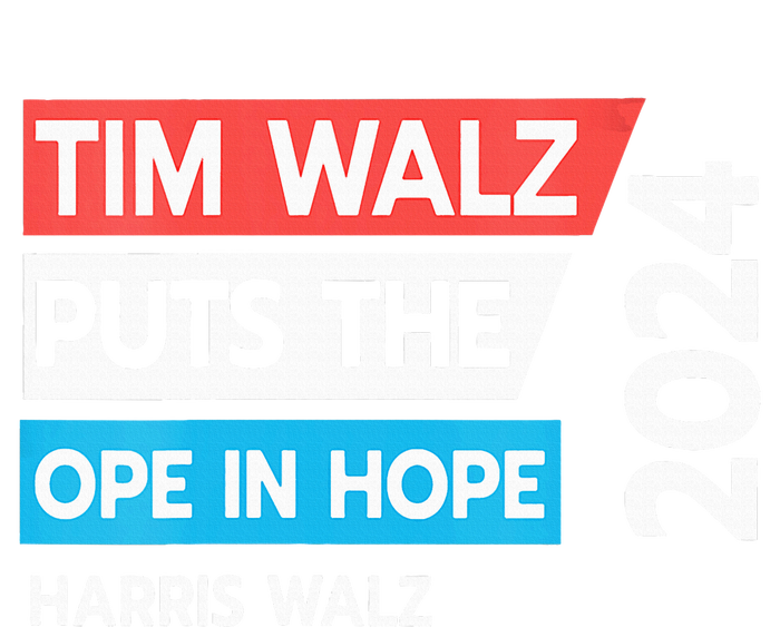 Tim Walz Puts The Open In Hole 2024 Harris Walz T-Shirt