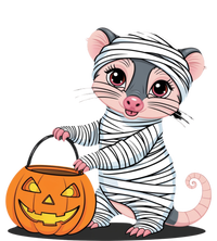 Funny Opossum Mummy Pumpkin Trick Or Treat Halloween Design Cooling Performance Crew T-Shirt