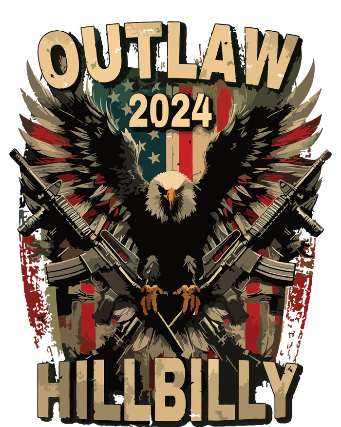 Trump Vance 2024 Outlaw Hillbilly Us Flag Vintage Elections Toddler Hoodie