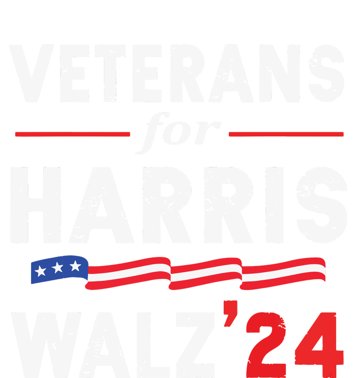 Veterans For Harris Waltz 2024 Election Vote Blue Democrat T-Shirt