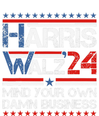 Mind Your Own Damn Business Harris Walz 2024 For President 7-Panel Snapback Hat