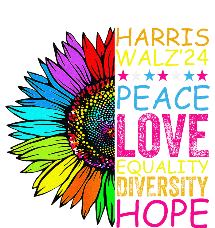 Kamala Harris Peace Love Equality Hope Diversity Toddler Long Sleeve Shirt