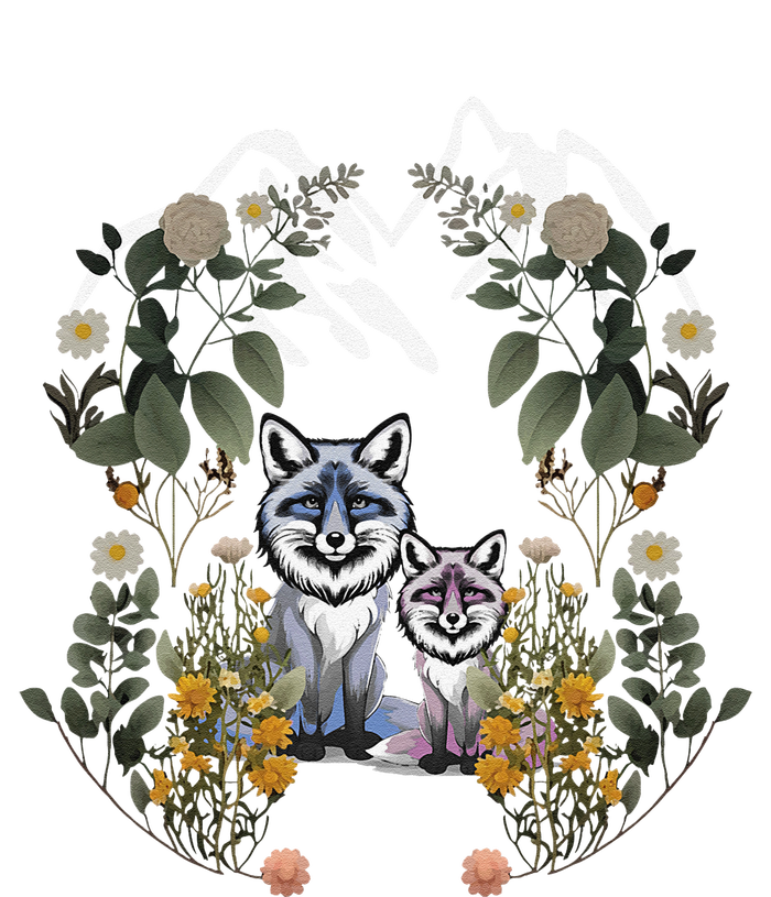 Forest Animals Mountain Fox Foxes Flowers Nature ChildrenS Fairy Tales T-Shirt