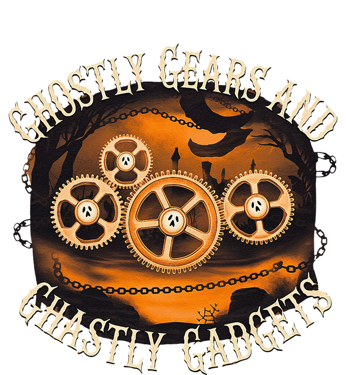 Ghostly Gears And Gadgets Mechanical Engineering Halloween T-Shirt