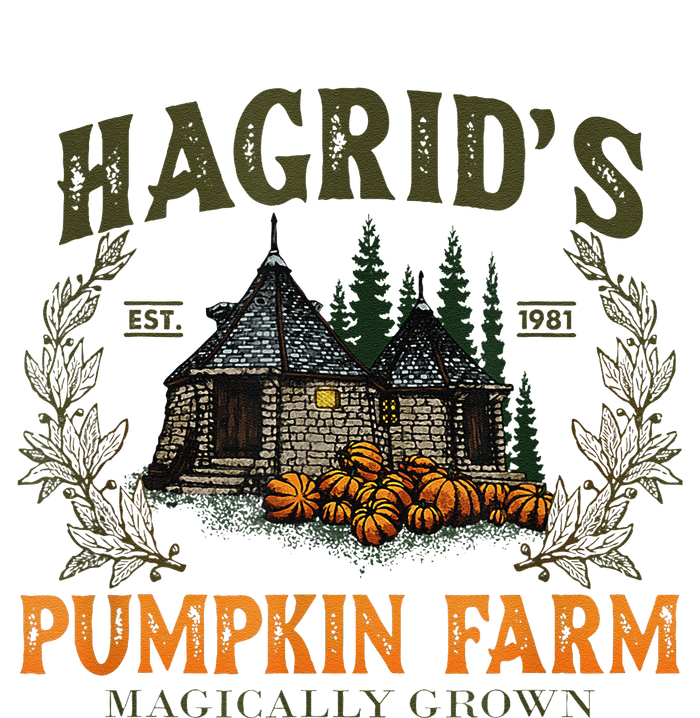 Retro Fall HagridS Pumpkin Farm Patch Autumn Pumpkin Garden Button